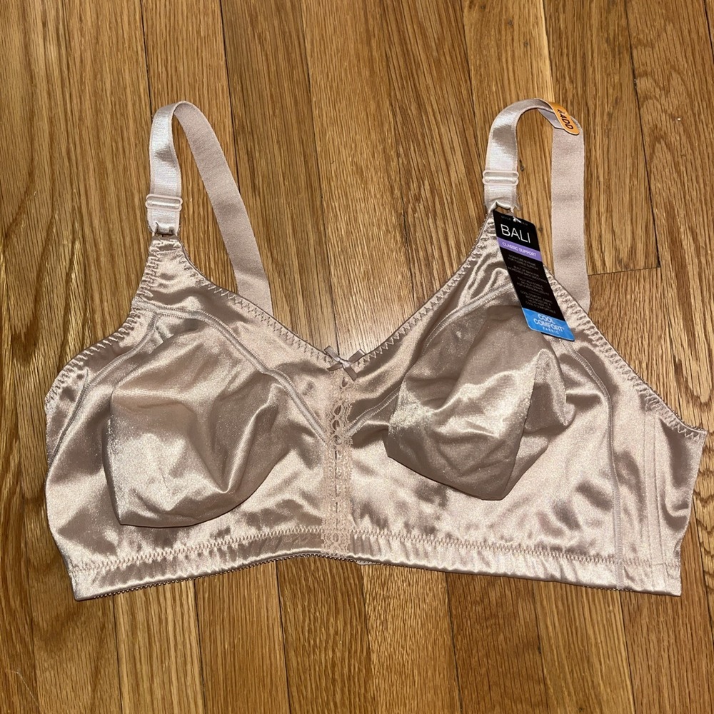 Bali Double Support Wireless Bra DF3820 Size 44DD Cool Comfort Fabric